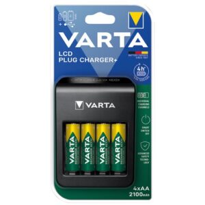 Photo de VARTA Chargeur fente unique AA, AAA, 9v, usb ecran lcd power 2100
