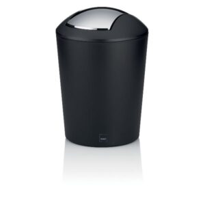 Photo de KELA Poubelle 1,7 L Noire - Marta