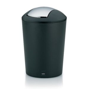 Photo de KELA Poubelle 5 L Noire - Marta