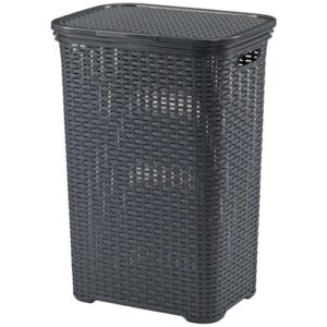 Photo de KELA Corbeille à linge Gris Anthracite - Brasilia