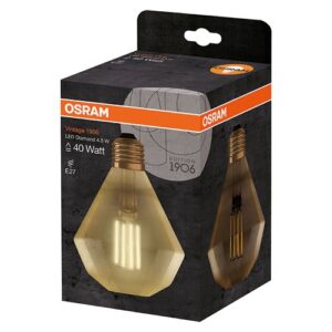 Photo de OSRAM Amp.led diamond édition 1906 claire filament or 4.5W=40 E27