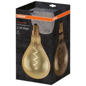 Photo de OSRAM Amp.led standard 160mm édition 1906 claire filament or 5W=2