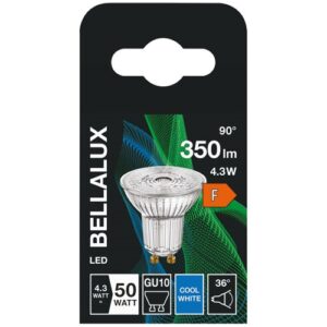 Photo de BELLALUX Bellalux led gu10 4.3w froid 350LM