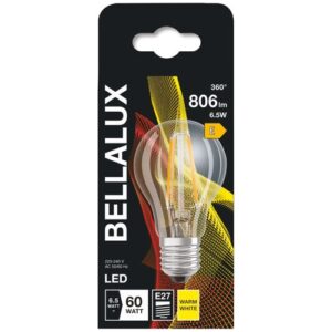 Photo de BELLALUX Bellalux led clair standard e27 7w chaud 806lm
