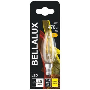 Photo de BELLALUX Bellalux led clair flamme e14 4w chaud 470lm
