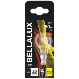Photo de BELLALUX Bellalux led clair sphère e14 3w chaud 200lm