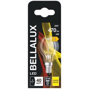 Photo de BELLALUX Bellalux led clair sphere e14 4W chaud 470lm