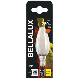 Photo de BELLALUX Bellalux led dépoli flamme e14 2.5w chaud 250lm