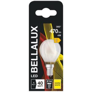 Photo de BELLALUX Bellalux led dépoli sphere e14 4W chaud 470lm