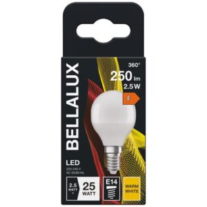 Photo de BELLALUX Bellalux led radiateur dépoli sphère e14 3.3w chaud 250lm