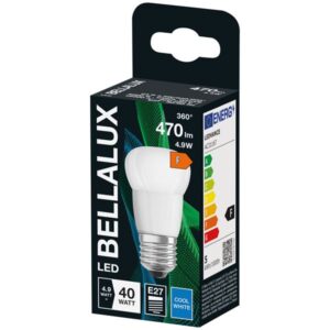 Photo de BELLALUX Bellalux led radiateur dépoli sphère e27 4.9w froid 470lm