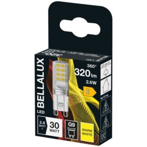 Photo de BELLALUX Bellalux led clair capsule g9 2.6w chaud 300lm