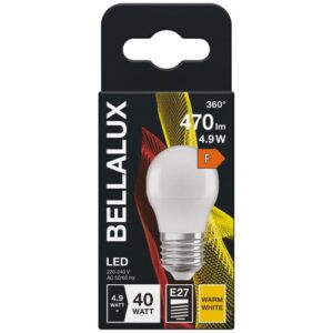 Photo de BELLALUX Bellalux led dépoli sphére e27 5.5w chaud 470lm