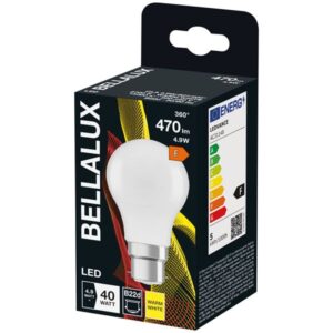 Photo de BELLALUX Bellalux led dépoli standard b22 4.9w chaud 470lm