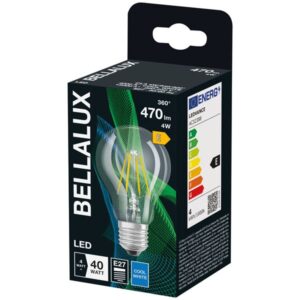 Photo de BELLALUX Bellalux led clair standard e27 4w chaud 470lm