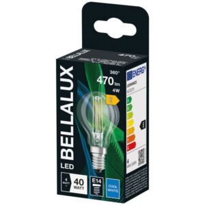 Photo de BELLALUX Bellalux led clair sphère e14 4W froid 470lm