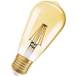 Photo de OSRAM Lot 2 ampoules LED Edison Or Vintage 1906 6.5 W E27 blanc chaud