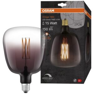 Photo de OSRAM 1906 globe 140mm clair fil var smoke 4.5w e27 chaud