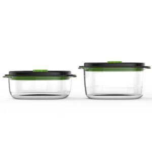 Photo de FOODSAVER Lot de 2 boîtes 0.7 L + 1.2 L - Fraîcheur & Marinade