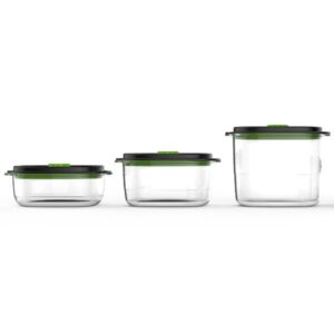 Photo de FOODSAVER Lot de 3 boîtes 0.7 L + 1.2 L + 1.8 L - Fraîcheur & Marinade