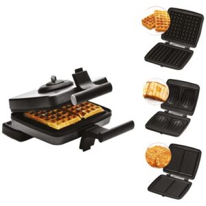 Photo de FRIFRI Gaufrier + croque + gaufrettes Noir - Cool Touch - FRI022824512BLP