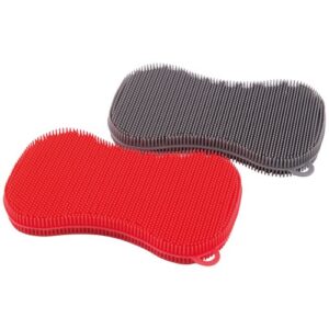 Photo de POINT VIRGULE Éponge en silicone Grise ou Rouge - Dotz