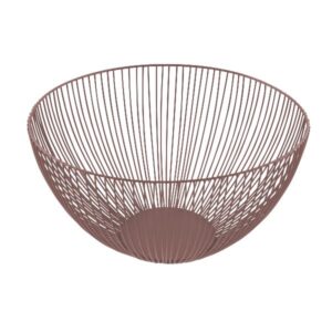 Photo de POINT VIRGULE Corbeille à fruits 25 cm Vieux Rose - Wire