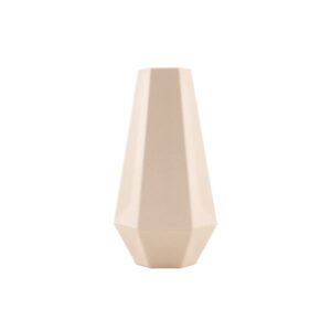 Photo de POINT VIRGULE Vase géométrique 20 cm - Blanc Cassé