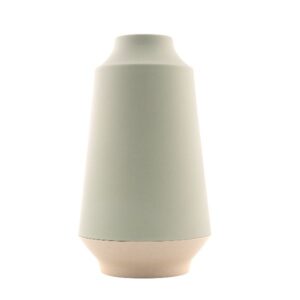 Photo de POINT VIRGULE Vase haut 26,5 cm - Sauge & Blanc Cassé