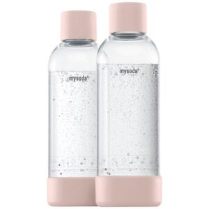 Photo de MYSODA Pack de 2 bouteilles 1 L Roses