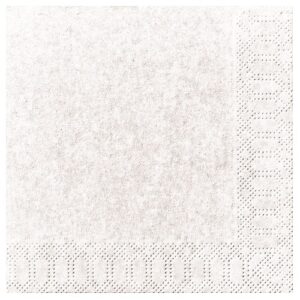 Photo de DUNI Lot 20 serviettes 33 x 33 cm Blanc