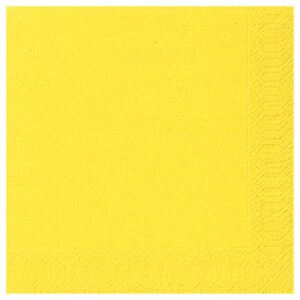 Photo de DUNI Lot 20 serviettes 33 x 33 cm Jaune