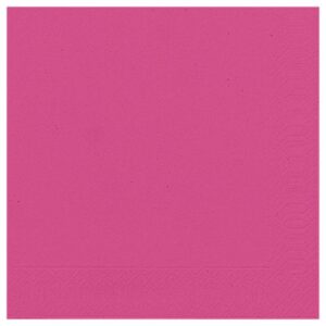 Photo de DUNI Lot 20 serviettes 33 x 33 cm Fuschia