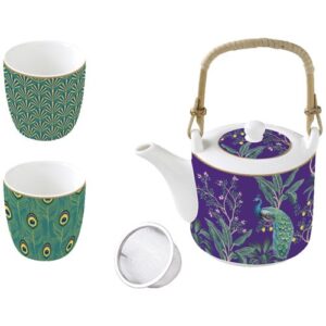 Photo de EASY LIFE Coffret Théière + 2 gobelets - Imperial Peacock