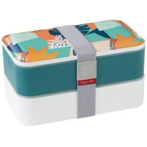 Photo de EASY LIFE Boîte repas 2 compartiments Vert - Lunch Box