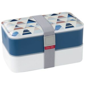 Photo de EASY LIFE Boîte repas 2 compartiments Bleu - Lunch Box