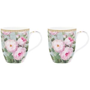 Photo de EASY LIFE Coffret 2 mugs 35 cl - Roses in Bloom