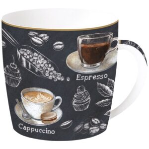 Photo de EASY LIFE BARISTA MUG 35CL EN PORCELAINE DANS UNE BOITE METAL
