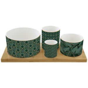 Photo de EASY LIFE Set apéritif 4 coupelles + plateau bambou - Charleston