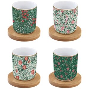 Photo de EASY LIFE Coffret 4 tasses à café 11 cl - Floral Fantasy