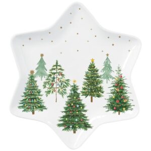 Photo de EASY LIFE Plat de service Étoile 22,5 cm - Festive Trees