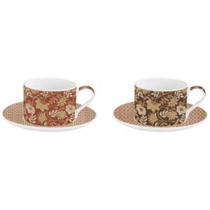 Photo de EASY LIFE Coffret 2 tasses Déjeuner 24 cl - Fleurs de Rêves