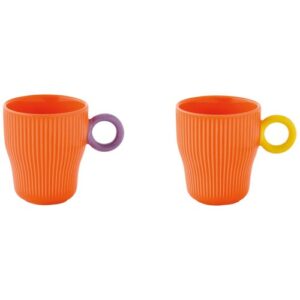 Photo de EASY LIFE Set 2 mugs 30 cl Orange - Twist & Match