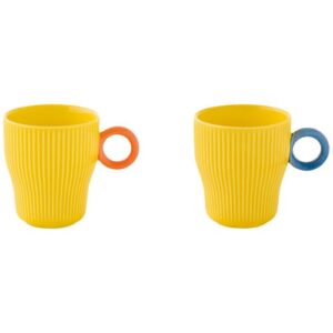 Photo de EASY LIFE Set 2 mugs 30 cl Jaune - Twist & Match