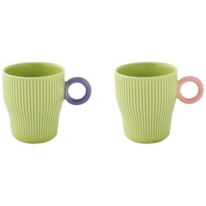 Photo de EASY LIFE Set 2 mugs 30 cl Vert - Twist & Match