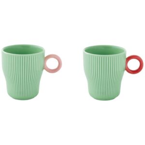 Photo de EASY LIFE Set 2 mugs 30 cl Turquoise - Twist & Match
