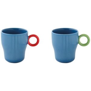 Photo de EASY LIFE Set 2 mugs 30 cl Bleu - Twist & Match