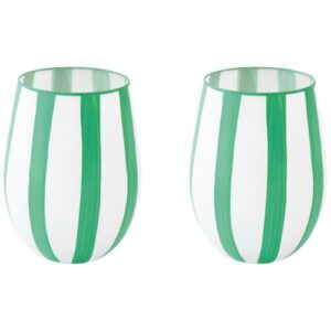 Photo de EASY LIFE Set 2 verres à eau 50 cl Vert - Twist & Match