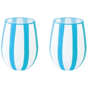 Photo de EASY LIFE Set 2 verres à eau 50 cl Bleu - Twist & Match