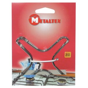 Photo de METALTEX Lot de 2 supports bain marie chromés